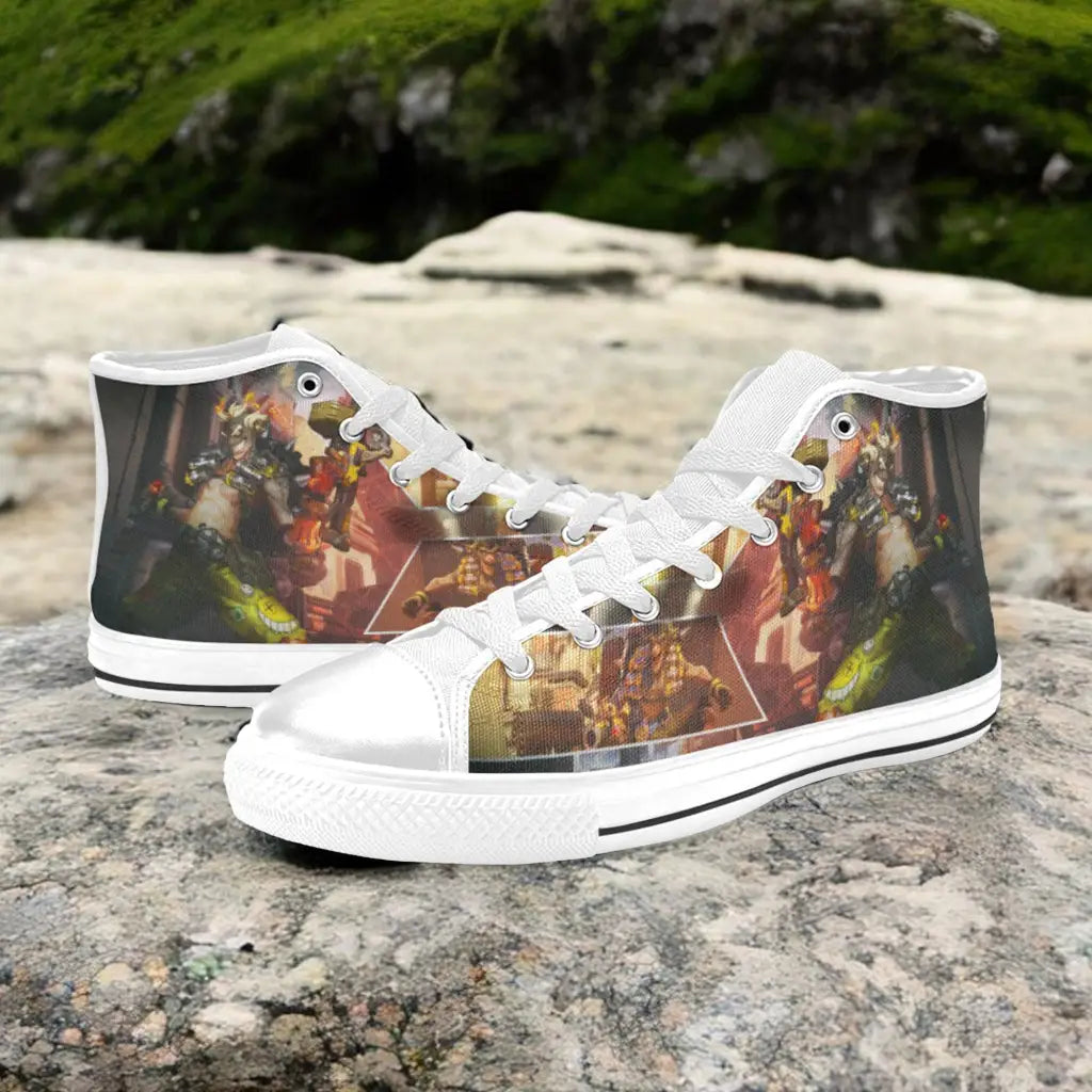 Overwatch Junkrat Custom High Top Sneakers Shoes