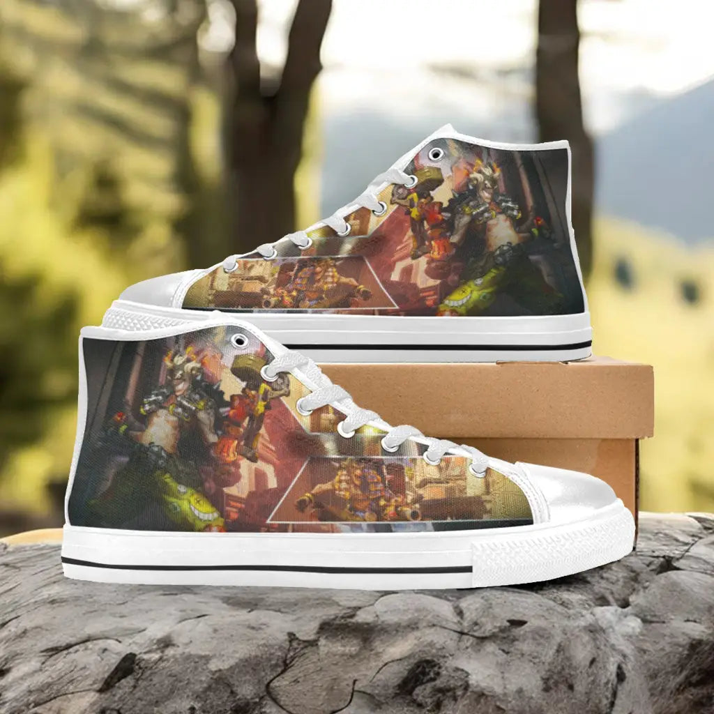 Overwatch Junkrat Custom High Top Sneakers Shoes