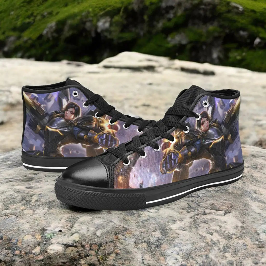 Overwatch Pharah Custom High Top Sneakers Shoes