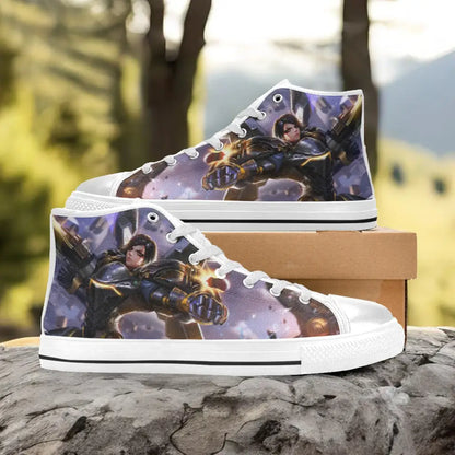 Overwatch Pharah Custom High Top Sneakers Shoes