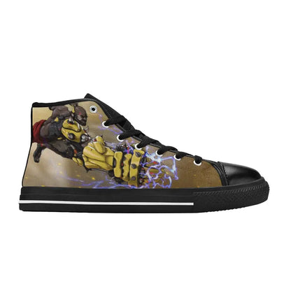 Overwatch Shoes , Overwatch Doomfist gauntlet Shoes High Top Sneakers