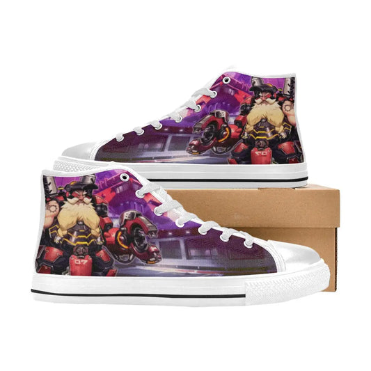 Overwatch Shoes , Overwatch Torbjorn Shoes High Top Sneakers