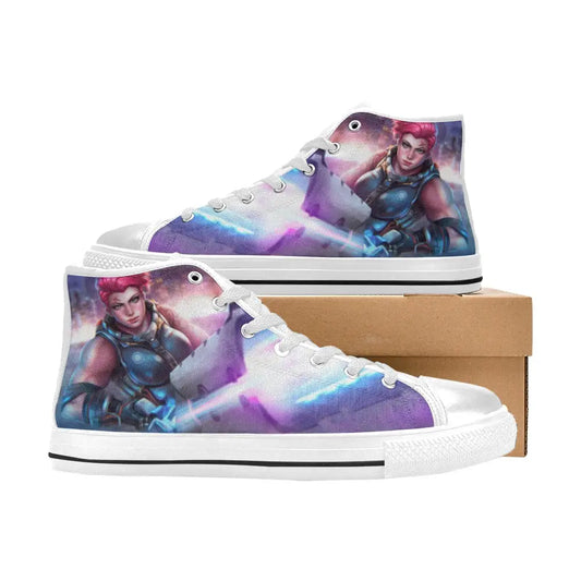 Overwatch Shoes , Overwatch Zarya Shoes High Top Sneakers