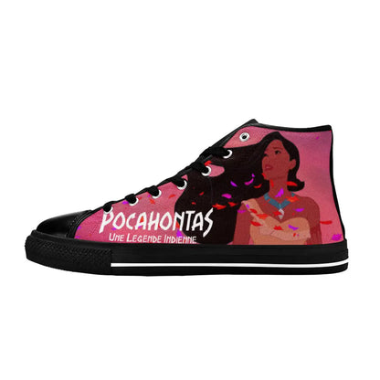 Pocahontas Native American Indian Princess Custom High Top Sneakers Shoes