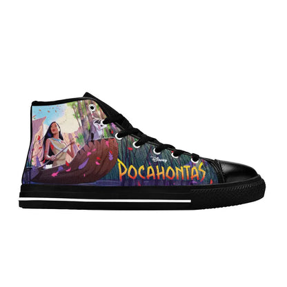 Pocahontas Native American Indian Princess Custom High Top Sneakers Shoes