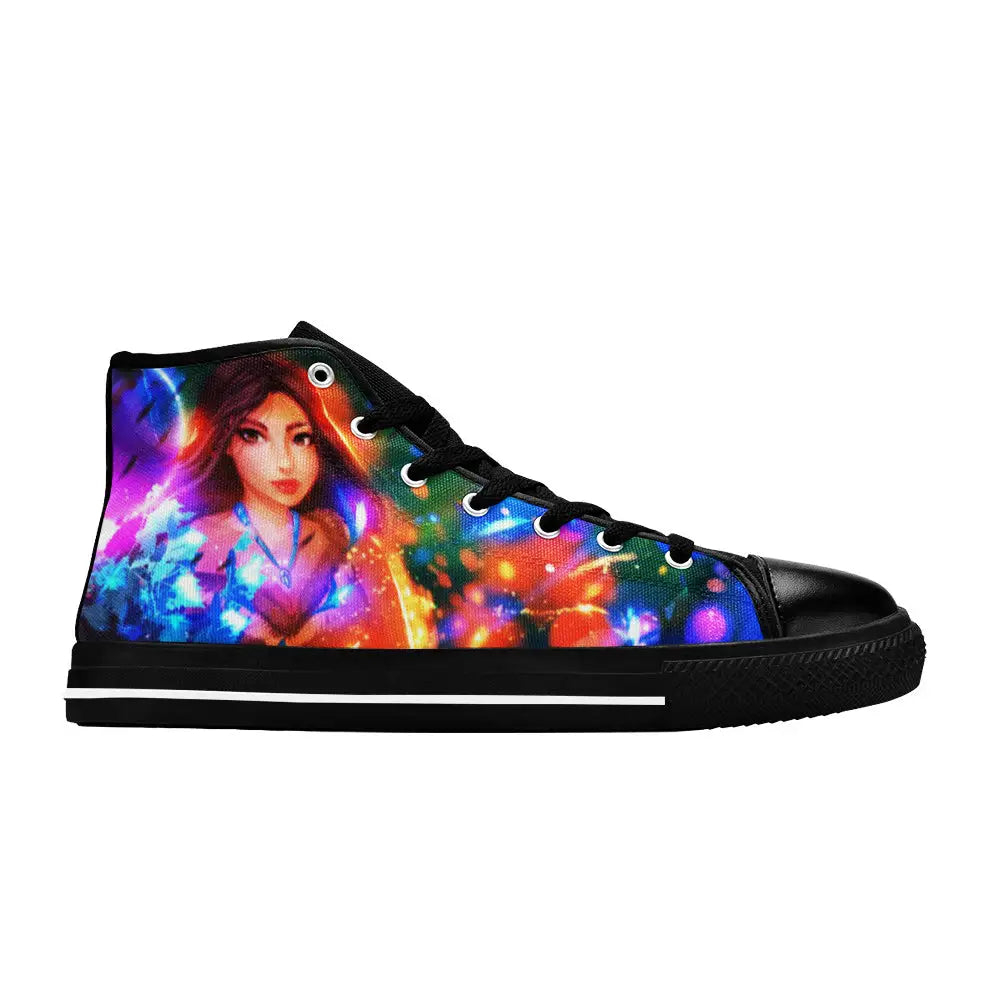 Pocahontas Native American Indian Princess Custom High Top Sneakers Shoes