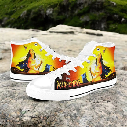 Pocahontas Native American Indian Princess Custom High Top Sneakers Shoes