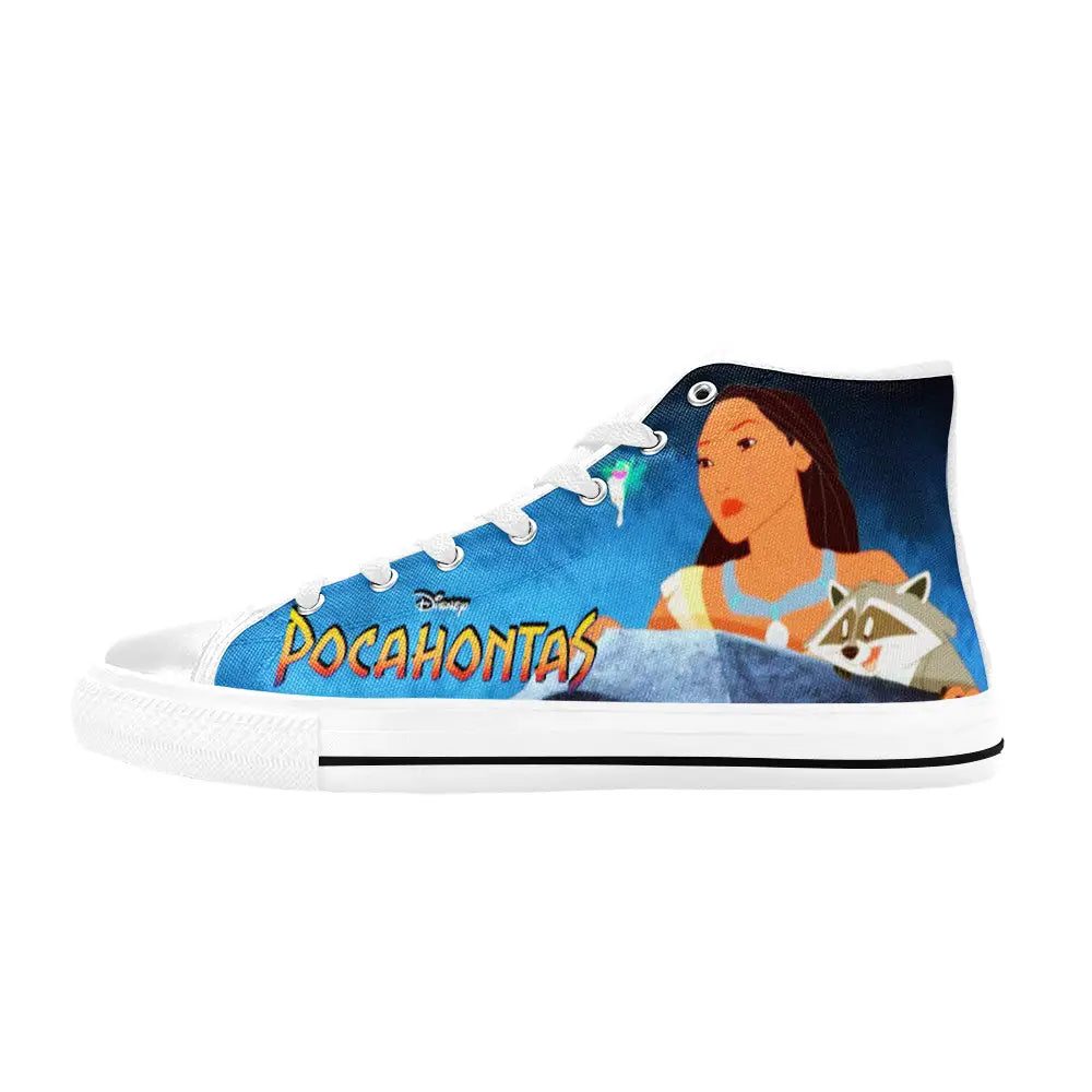 Pocahontas Native American Indian Princess Custom High Top Sneakers Shoes