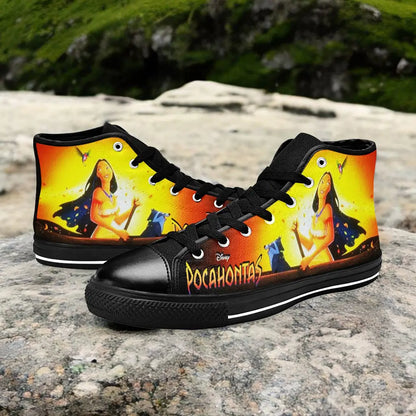 Pocahontas Native American Indian Princess Custom High Top Sneakers Shoes