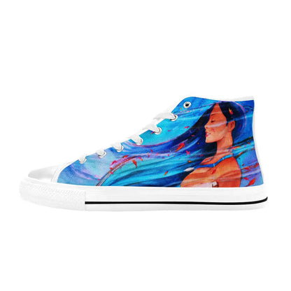 Pocahontas Native American Indian Princess Custom High Top Sneakers Shoes