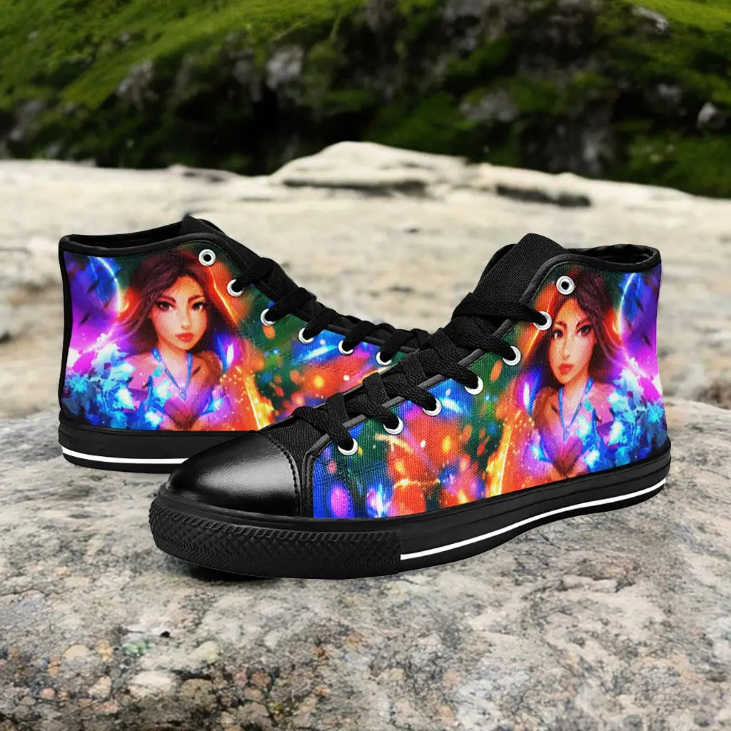 Pocahontas Native American Indian Princess Custom High Top Sneakers Shoes