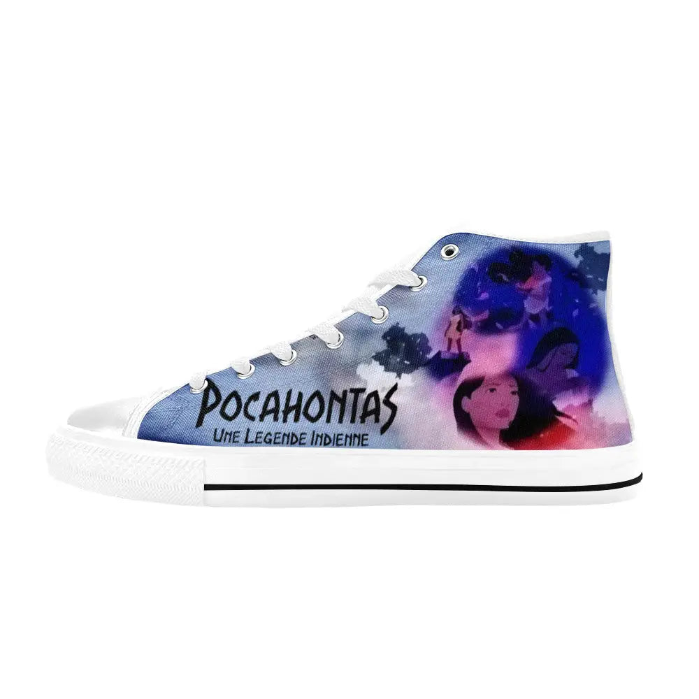 Pocahontas Native American Indian Princess Custom High Top Sneakers Shoes