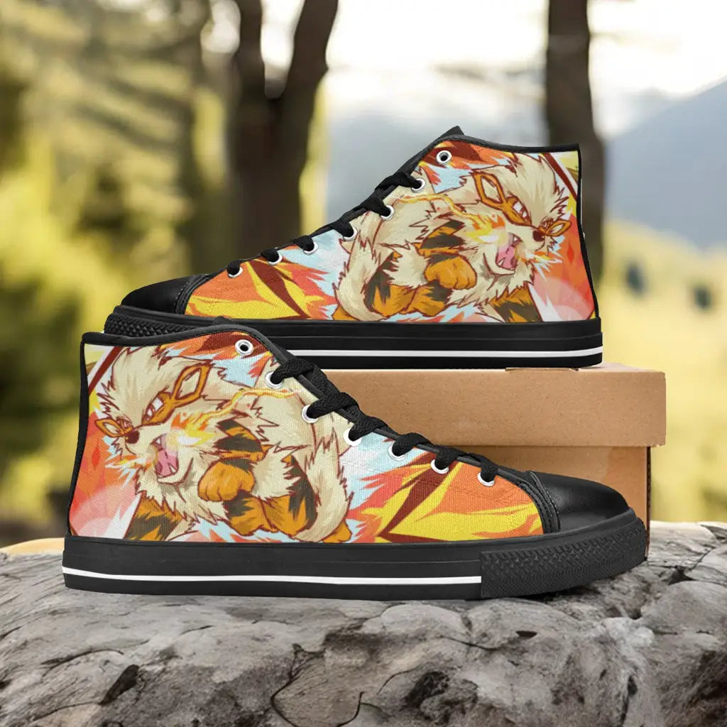 Pokemon Arcanine Custom High Top Sneakers Shoes