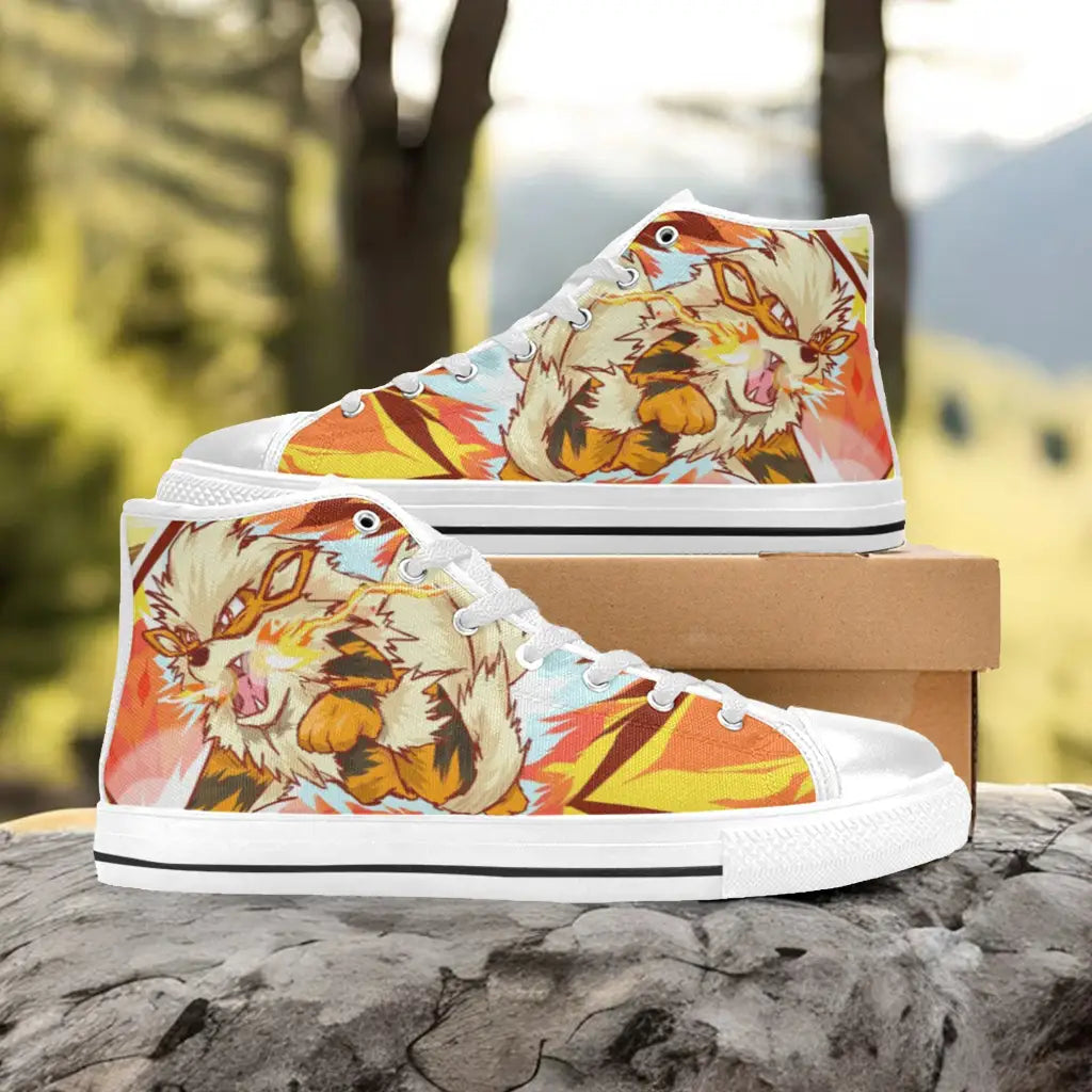 Pokemon Arcanine Custom High Top Sneakers Shoes