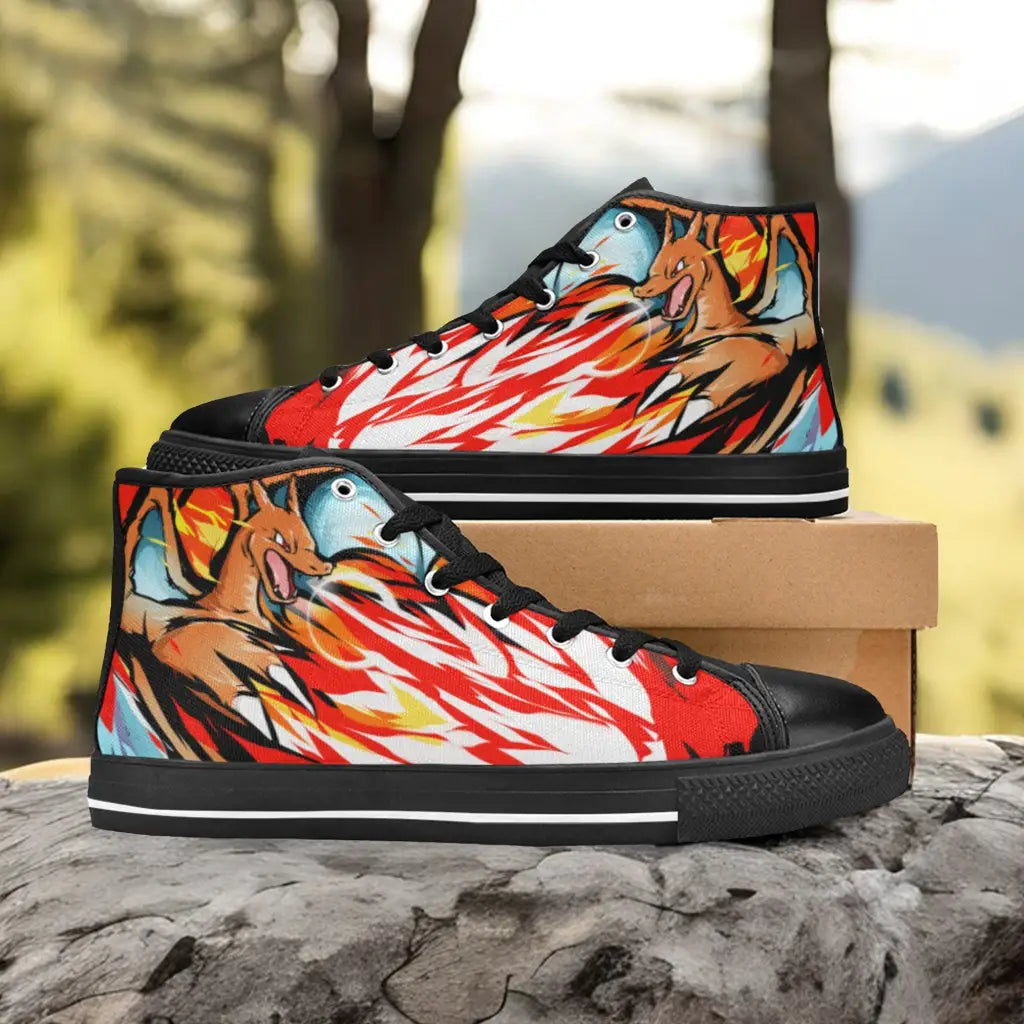 Pokemon Charizard Custom High Top Sneakers Shoes