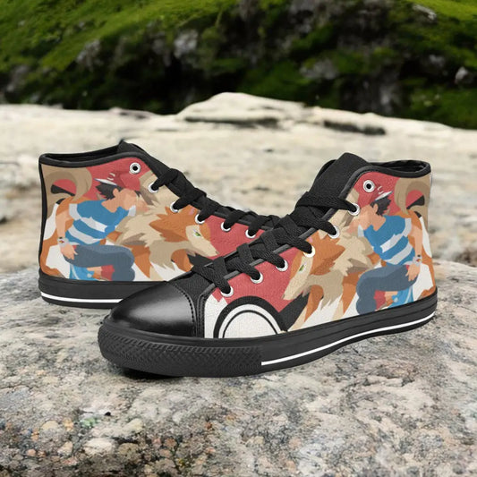 Pokemon Dusk Lycanroc Custom High Top Sneakers Shoes