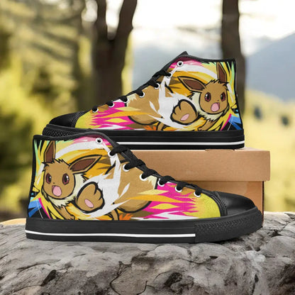 Pokemon Eevee Custom High Top Sneakers Shoes