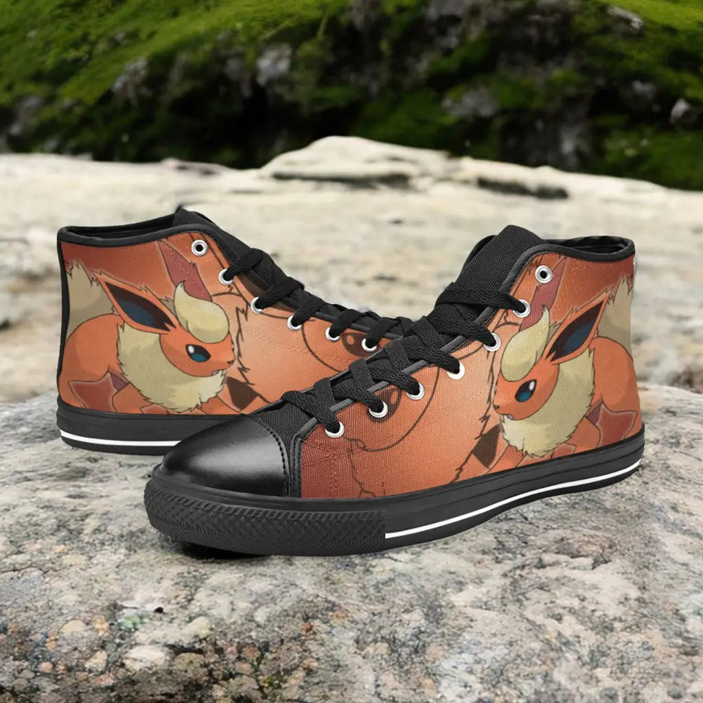 Pokemon Flareon Custom High Top Sneakers Shoes