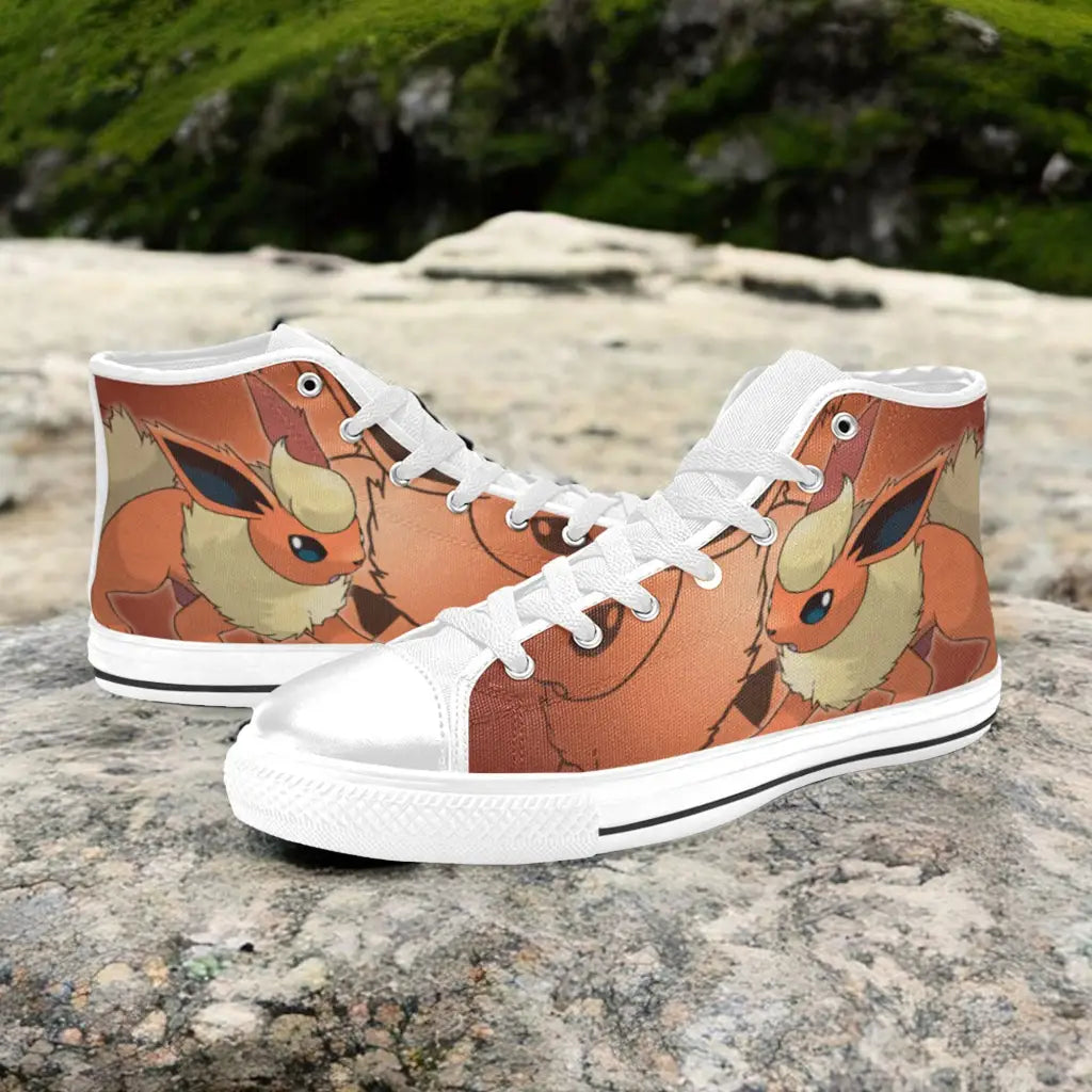 Pokemon Flareon Custom High Top Sneakers Shoes