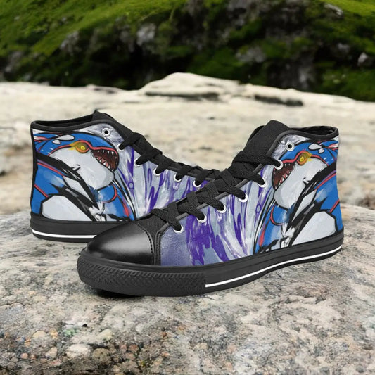 Pokemon Kyogre Shoes High Top Sneakers for Kids and Adults -