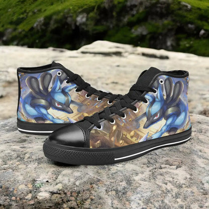 Pokemon Lucario Custom High Top Sneakers Shoes