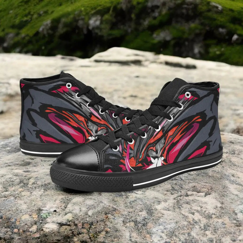 Pokemon Yveltal Shoes High Top Sneakers for Kids and Adults