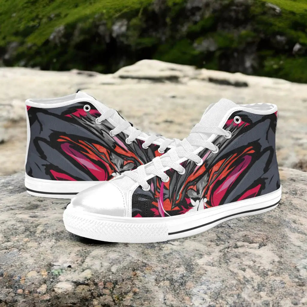 Pokemon Yveltal Shoes High Top Sneakers for Kids and Adults