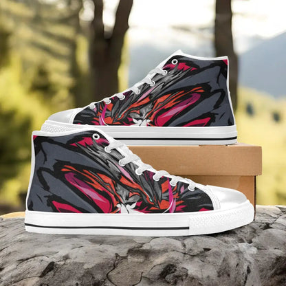 Pokemon Yveltal Shoes High Top Sneakers for Kids and Adults