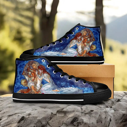 Princess Belle Beauty and the Beast Custom High Top Sneakers Shoes