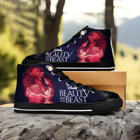 Princess Belle Beauty and the Beast Custom High Top Sneakers Shoes