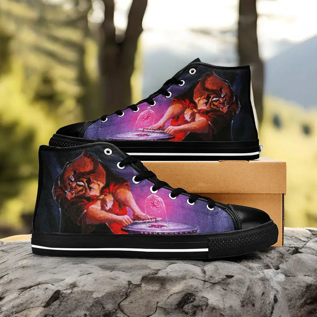 Princess Belle Beauty and the Beast Custom High Top Sneakers Shoes