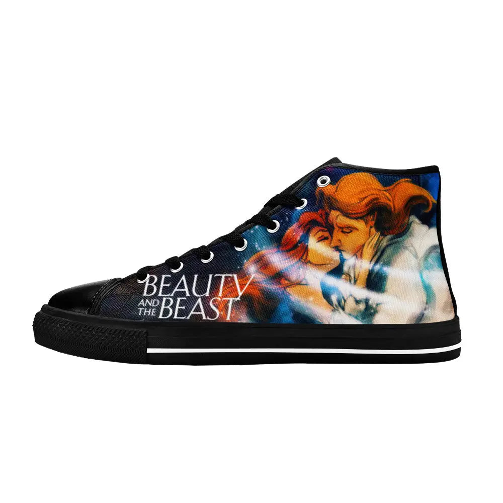 Princess Belle Beauty and the Beast Custom High Top Sneakers Shoes