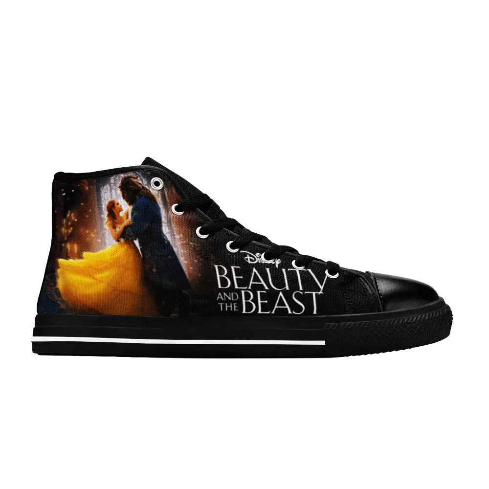 Princess Belle Beauty and the Beast Custom High Top Sneakers Shoes