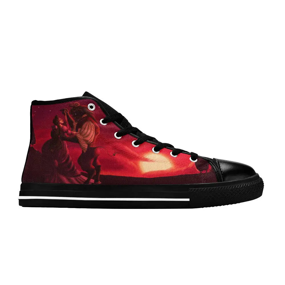 Princess Belle Beauty and the Beast Custom High Top Sneakers Shoes