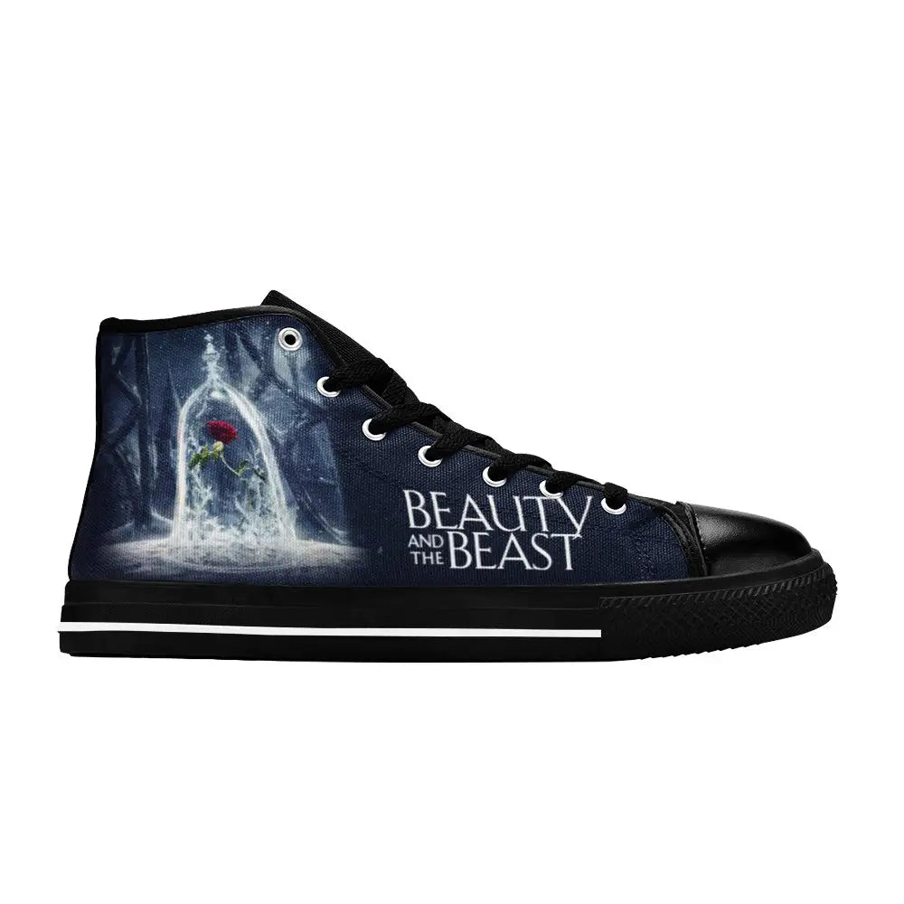 Princess Belle Beauty and the Beast Custom High Top Sneakers Shoes