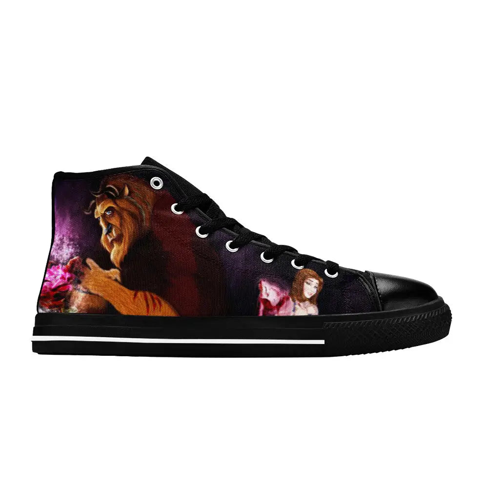 Princess Belle Beauty and the Beast Custom High Top Sneakers Shoes