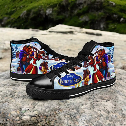 Princess Belle Beauty and the Beast Custom High Top Sneakers Shoes