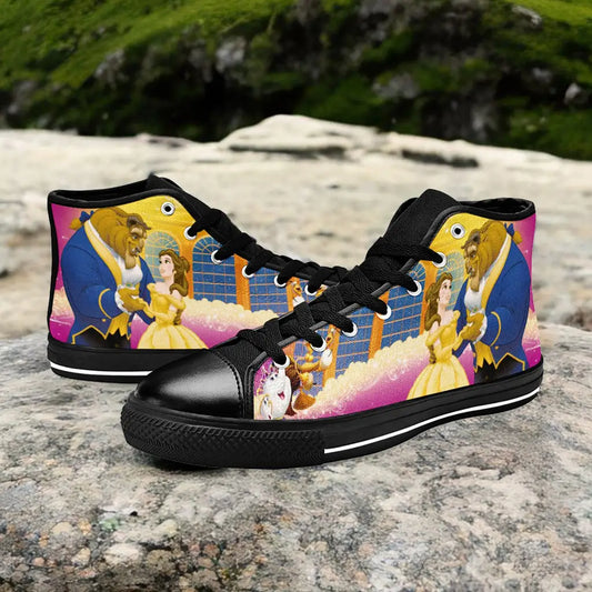 Princess Belle Beauty and the Beast Custom High Top Sneakers Shoes