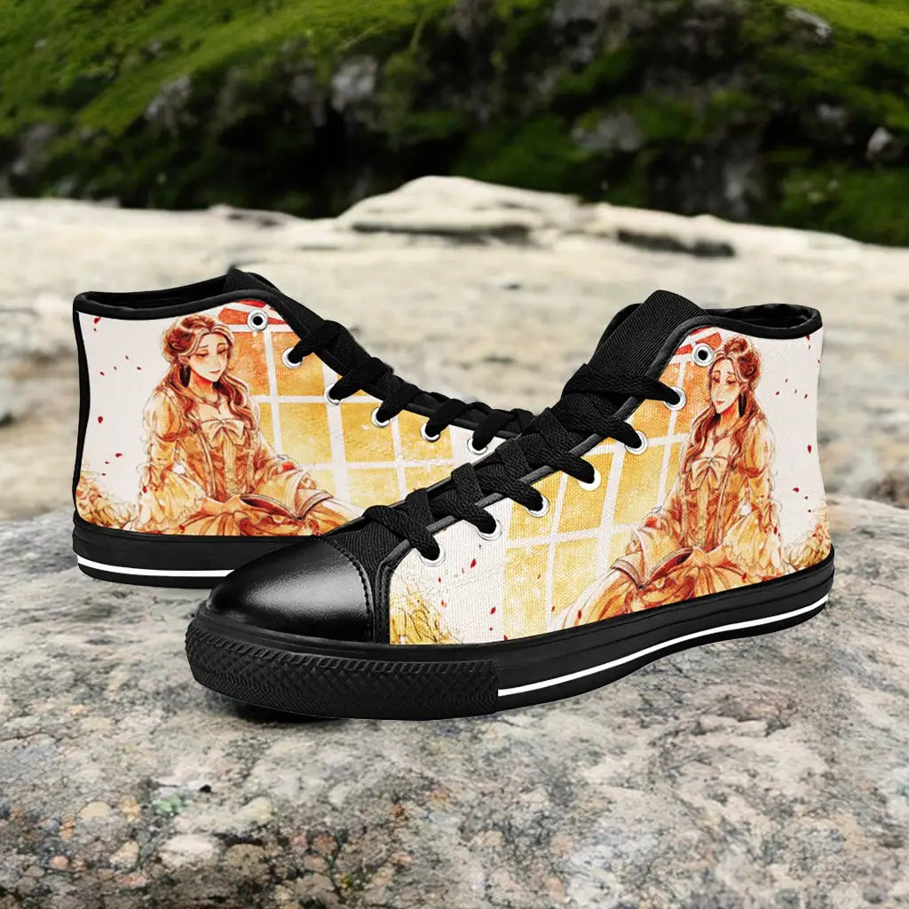 Princess Belle Beauty and the Beast Custom High Top Sneakers Shoes