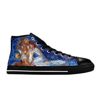 Princess Belle Beauty and the Beast Custom High Top Sneakers Shoes