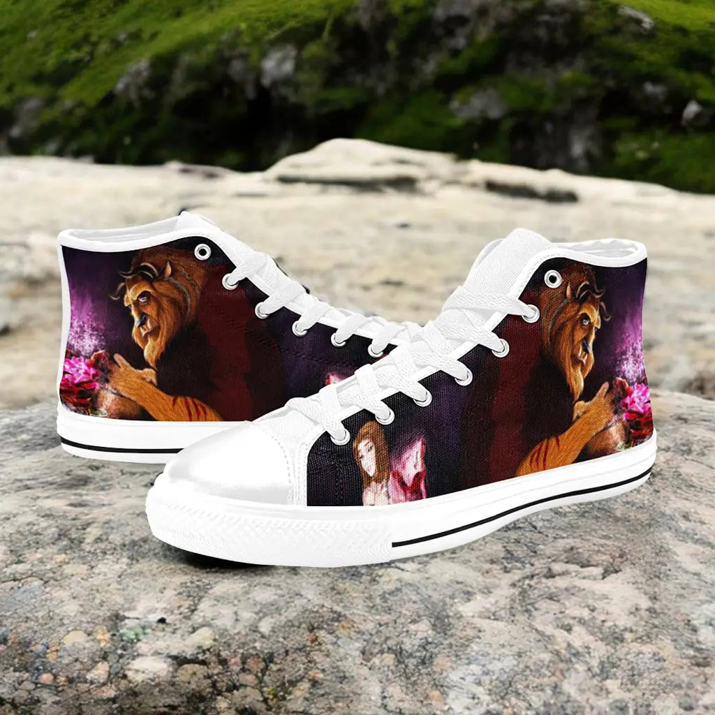 Princess Belle Beauty and the Beast Custom High Top Sneakers Shoes