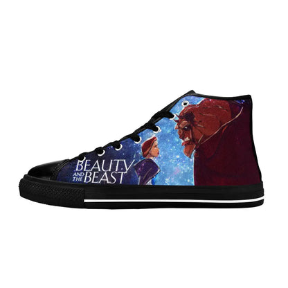 Princess Belle Beauty and the Beast Custom High Top Sneakers Shoes