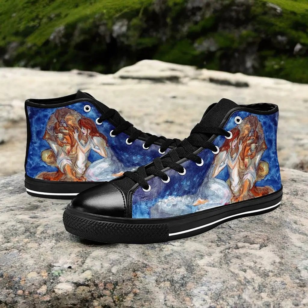 Princess Belle Beauty and the Beast Custom High Top Sneakers Shoes