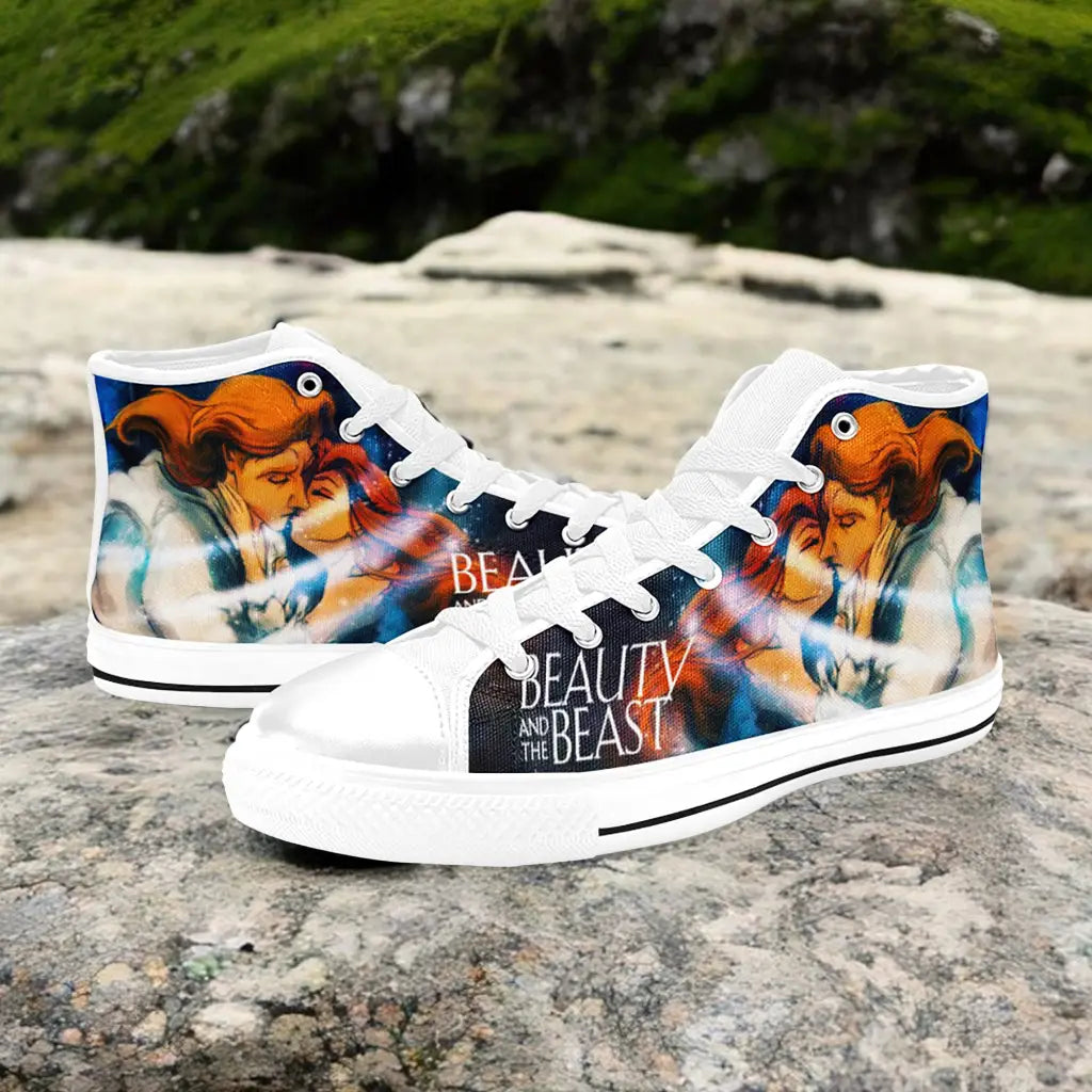 Princess Belle Beauty and the Beast Custom High Top Sneakers Shoes