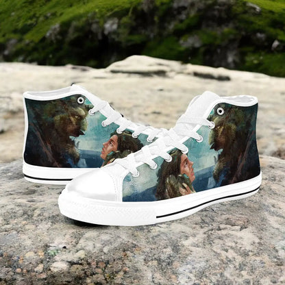 Princess Belle Beauty and the Beast Custom High Top Sneakers Shoes