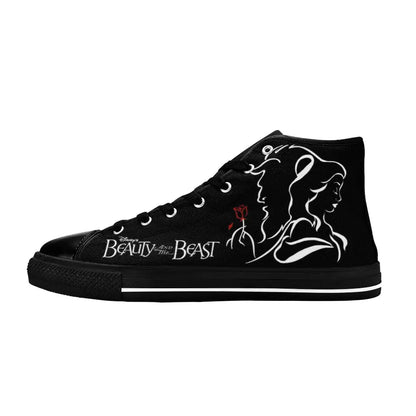 Princess Belle Beauty and the Beast Custom High Top Sneakers Shoes