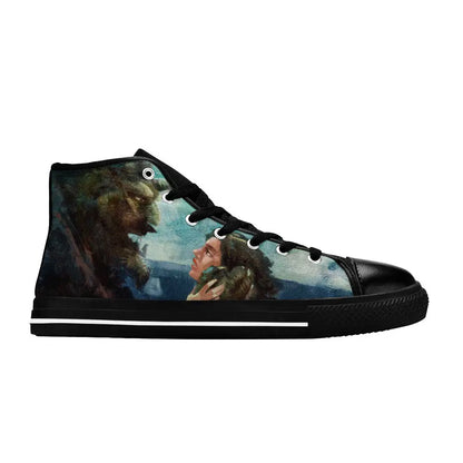 Princess Belle Beauty and the Beast Custom High Top Sneakers Shoes