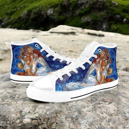 Princess Belle Beauty and the Beast Custom High Top Sneakers Shoes