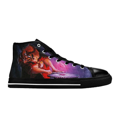 Princess Belle Beauty and the Beast Custom High Top Sneakers Shoes