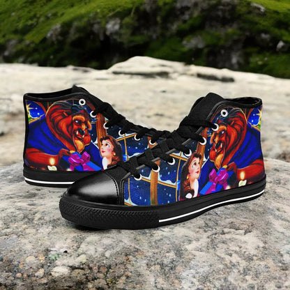 Princess Belle Beauty and the Beast Custom High Top Sneakers Shoes